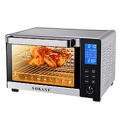 Електропіч настільна 1500 Вт 35 л духова шафа електрична настільна Sokany