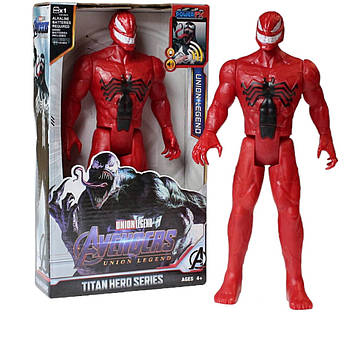 Веном іграшка Карнаж 29 см Avengers Super Heroes Веном 2 Фігурка Карнаж червоний зі звуковими ефектами