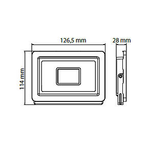 Прожектор світлодіодний Horoz Electric PARDUS-20 20W 6400K (068-028-0020-010), фото 4