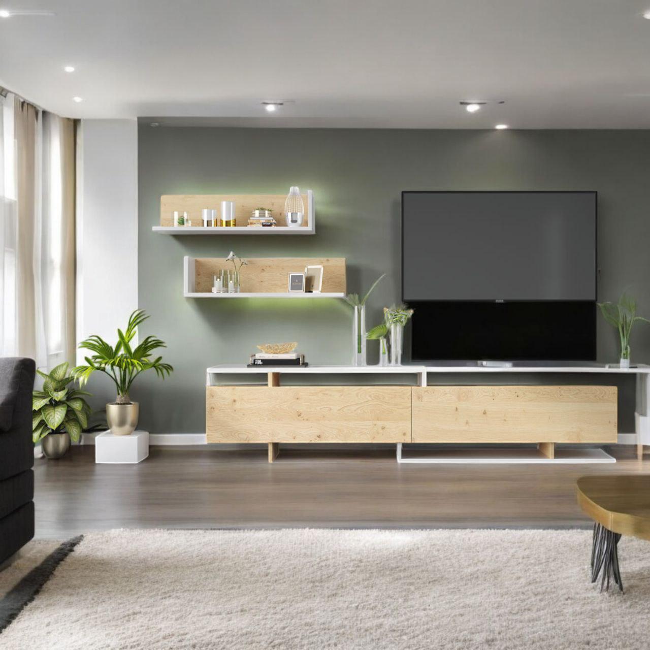 Стінка у вітальню зал під телевізор  Орландо 2 сучасна модульна вітальня міні стінка  маленькі модульні міні стінки з ДСП