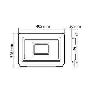 Прожектор світлодіодний Horoz Electric PARDUS-200 200W 6400K (068-028-0200-010), фото 3