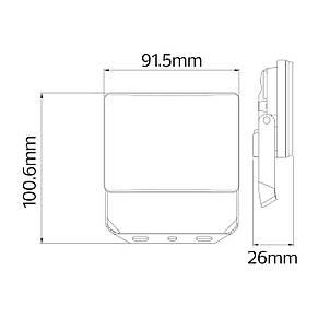 Прожектор світлодіодний PEGASUS-10 10W 6400K (068-024-0010-010), фото 3