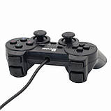 Дротовий USB джойстик ігровий геймпад для ПК ноутбука комп'ютера PC Windows Gamepad D208, фото 4