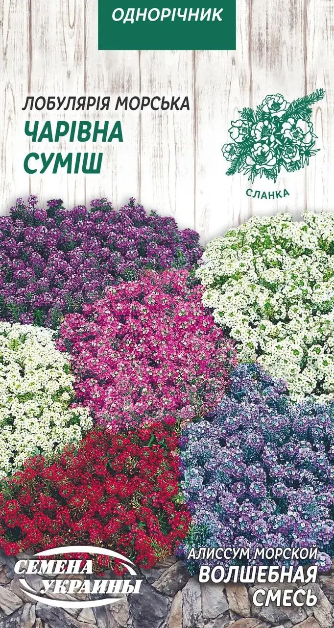 Лобулярія морська Чарівна суміш 0,1 г ТМ Насіння України