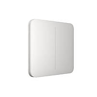 Прохідний двоклавішний вимикач світла Ajax LightSwitch (2-gang/2-way) white, фото 3