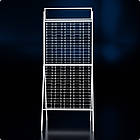 Стійка MONO-2015, (тр.20x20) 150 місць, посилена, підлогова, біла. Торгові стенди для окулярів для магазину, фото 3