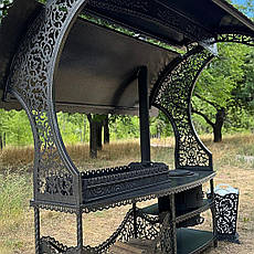 Преміум мангал з дахом і пічкою під казан "Аладдін"  від виробника, фото 4