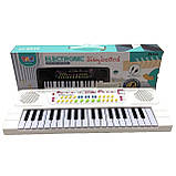 Синтезатор дитячий (2 кольори, 37 клавіш, мікрофон, запис, USB, на батарейках/від мережі) Q-802-802A, фото 2