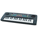 Синтезатор дитячий (2 кольори, 37 клавіш, мікрофон, запис, USB, на батарейках/від мережі) Q-802-802A, фото 4