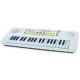 Синтезатор дитячий (2 кольори, 37 клавіш, мікрофон, запис, USB, на батарейках/від мережі) Q-802-802A, фото 5