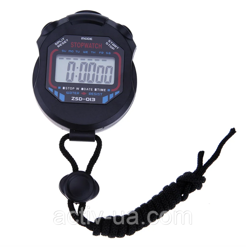 Секундомір цифровий ZSD-013 пластиковий, однорядковий, 3 кнопки, фото 1