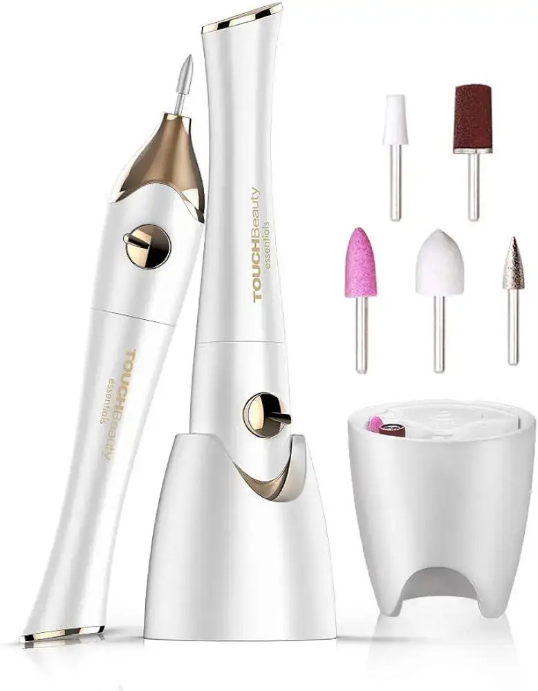 Фрезер для манікюру з мінілампа для нігтів Manicure/pedicure set 5in1 electric (Уцінка), фото 1