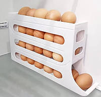 Органайзер-підставка дозатор лоток для 20 яєць Білий