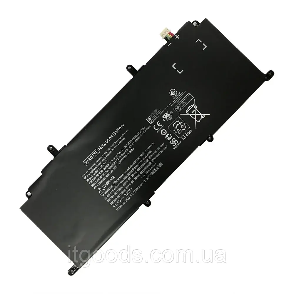 Акумуляторна батарея 32Wh WR03XL для HP Pavilion 13 13-P101LA 13-G100 13-G280LA HSTNN-DB5J IB5J TPN-Q133
