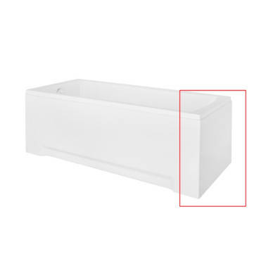 Обудова до ванни BESCO бокова універсальна 75х52, фото 1