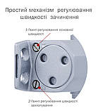 Дотягувач дверний RYOBI 2000 2055V BC STD з фіксуючими ножицями сірий, фото 4