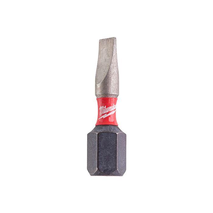 Бита Milwaukee Shockwave SL0,6x4,5" 25 мм, 2 шт (4932430901)