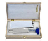 Набір ареометрів АСП-3 із мірним циліндром 100мл у дерев'яному футлярі, фото 4