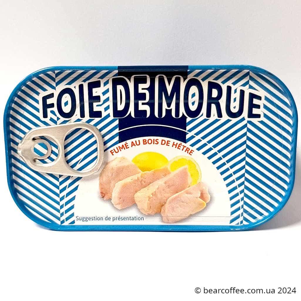 FOIE de Morue Печінка тріски 121г