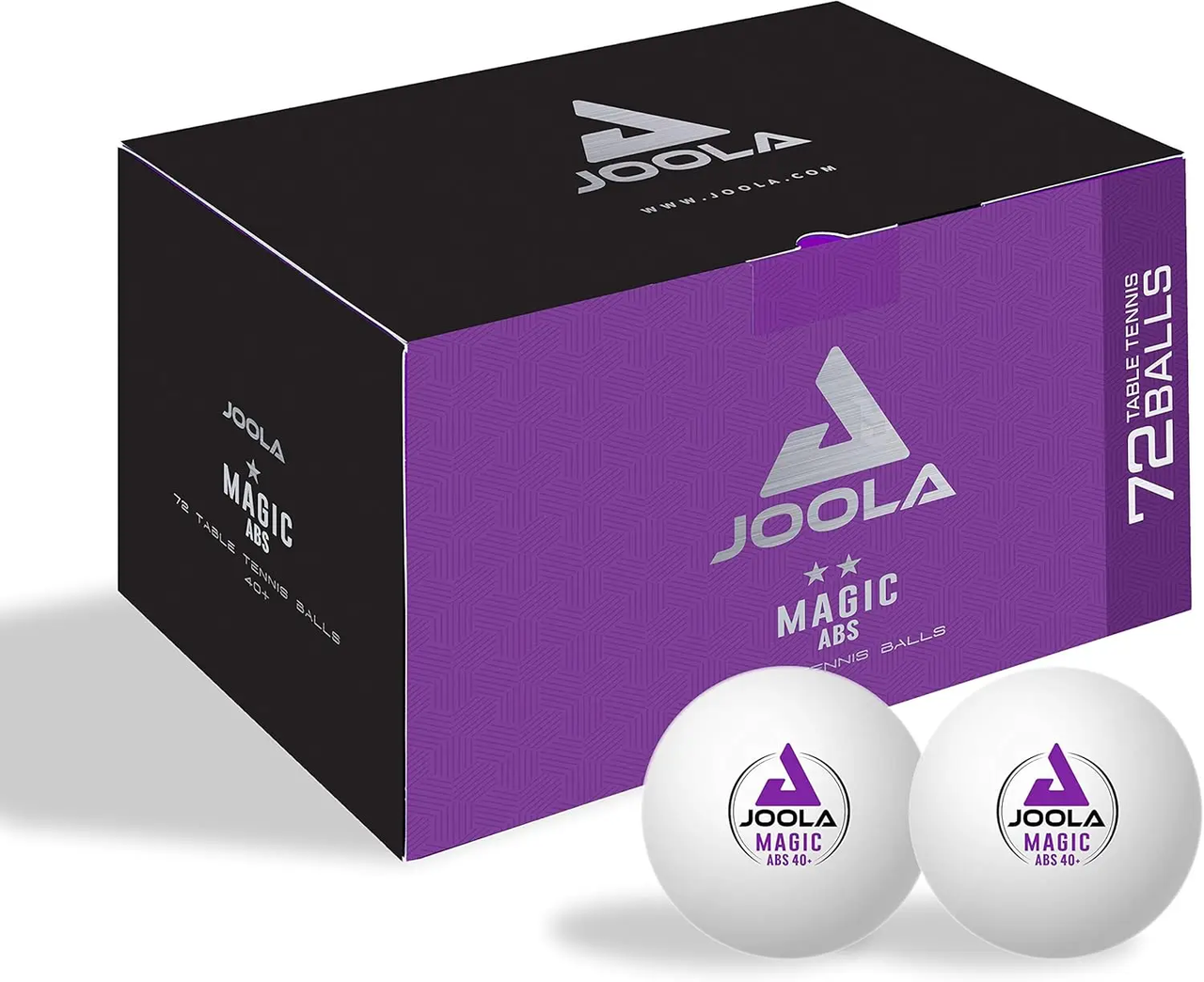 М'ячі для настільного тенісу Joola Magic ABS 40+ (72 шт.) (44216) White, фото 1