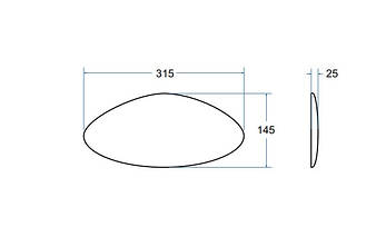 Підголовник до ванни UNI білий, фото 3