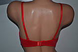 Бюстгальтер Han золота нитка чашка C Червоний, фото 3