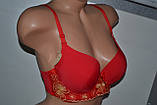 Бюстгальтер Han золота нитка чашка C Червоний, фото 2