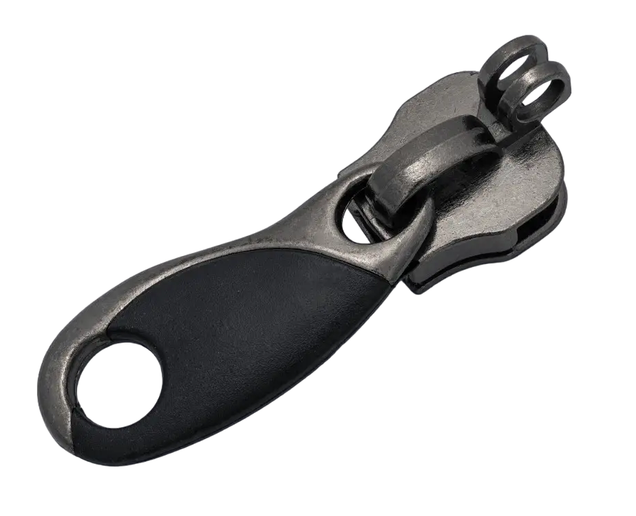 Бігунок No10 для валізи з подвійним гачком НН-3528 темний-нікель, фото 1