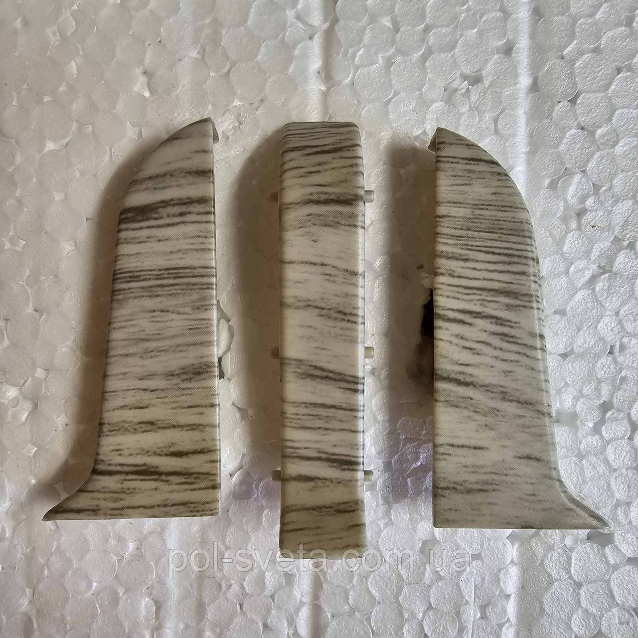 З'єднання для плінтуса ПВХ Ясень Дріаде 97326, фото 1