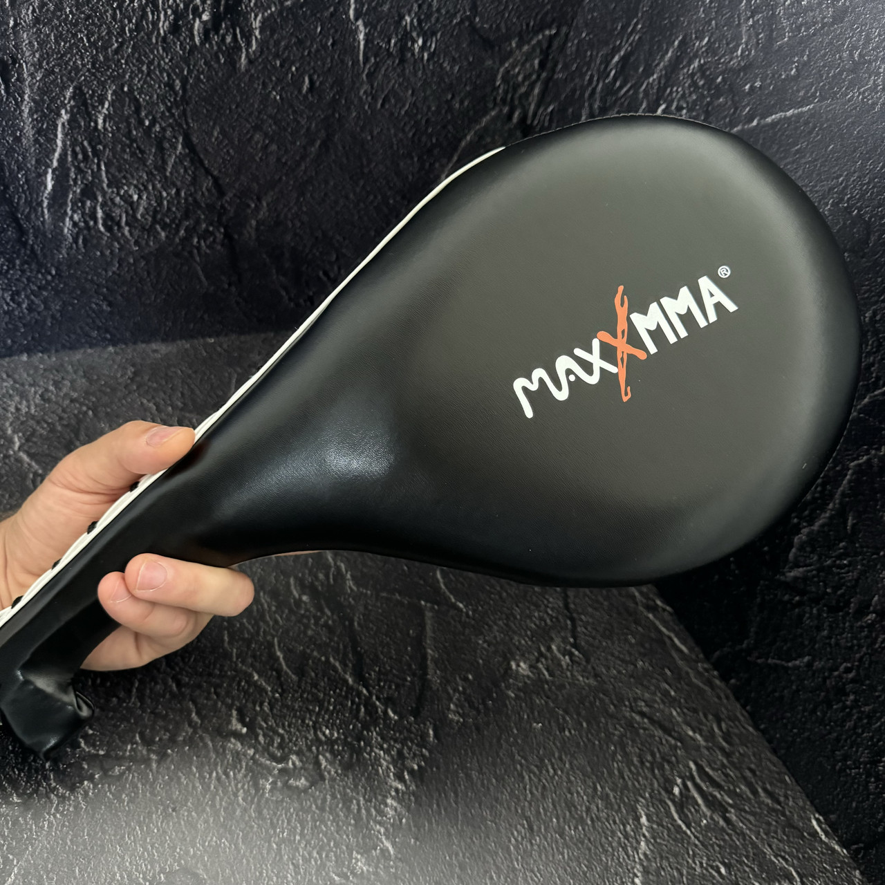 Ракетка для тхеквондо подвійна MAXXMMA MF01 чорний, фото 1