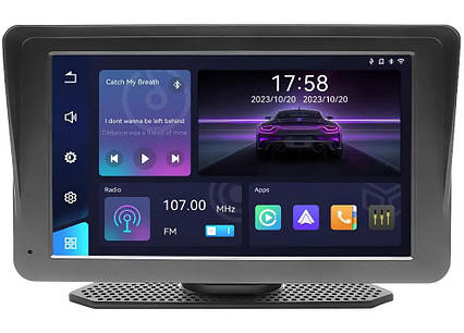 Автомобільний сенсорний монітор 7 дюймів з Apple CarPlay і Android Auto, фото 1