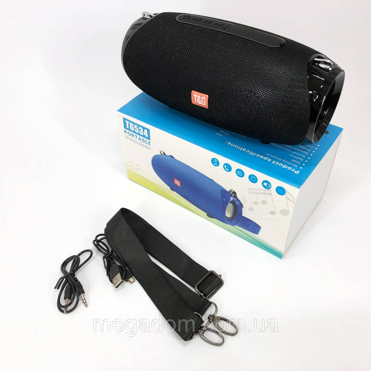 Акумуляторна bluetooth колонка TG534, Колонка для дому та вулиці, Bluetooth колонка з BE-453 функцією радіо