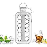 Силіконова форма для льоду ICE CUBE TRAY на 17 кульок Сіра, силіконова форма для льоду кульки | форма для льда силиконовая