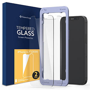 Захисне скло Caseology Tempered Glass Screen Protector 2-Pack для iPhone 12 Pro Max Clear (AGL01798)