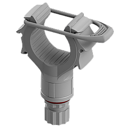 Тримач з притискачем BORIKA FASTen Rh100 сірий для фіксації предметів d від 15 до 50 мм (01.13.008.01.02)