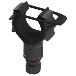 Тримач з притискачем BORIKA FASTen Rh100 чорний для фіксації предметів d від 15 до 50 мм (01.13.008.01.43)