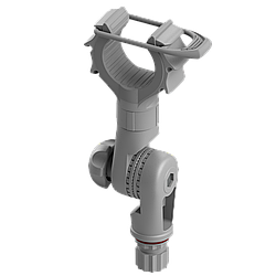 Поворотно-нахильний тримач з притискачем BORIKA FASTen Rh101 для фіксації предметів d від 15 до 50 мм (01.13.009.01.02)