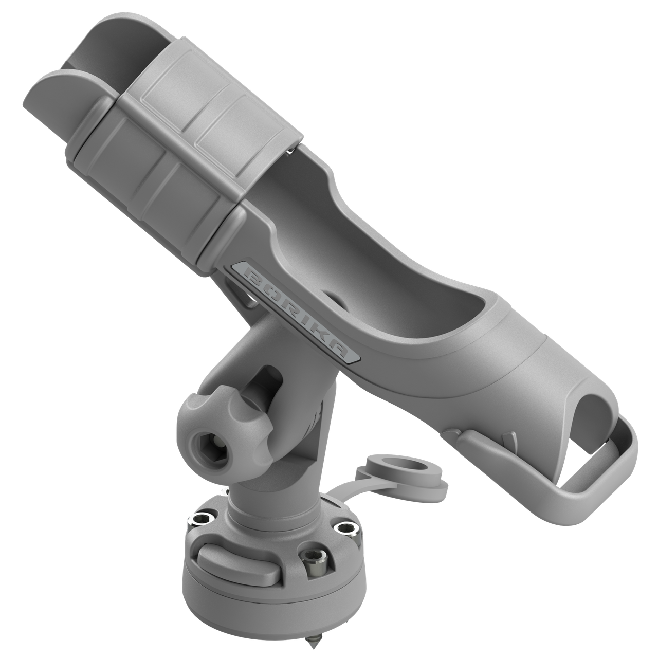 Тримач спінінга BORIKA FASTen HTb213 сірий з монтажною системою FMb для твердих поверхонь(01.03.001.02.02), фото 1