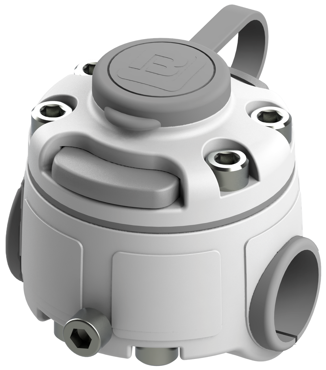 Монтажна система BORIKA FASTen FMr125 біла d 22/25 мм для кріплення аксесуарів на трубах та поручнях (01.01.008.02.03), фото 1