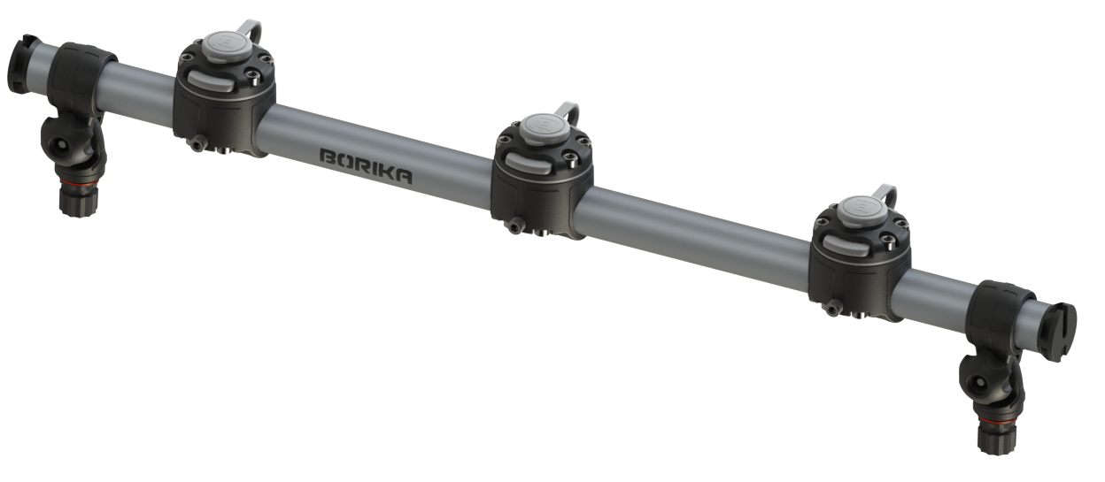 Розширювальна тарга BORIKA FASTen GRp700-3 сіра/алюміній розмір L для кріплення аксесуарів (01.02.027.01.05), фото 1