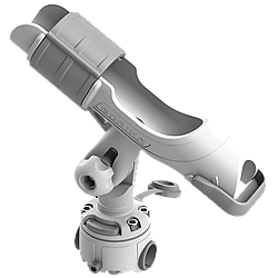 Тримач спінінга BORIKA FASTen HTr213 чорний з монтажною системою FMr125 для кріплення на трубах та поручнях d 22/25 мм