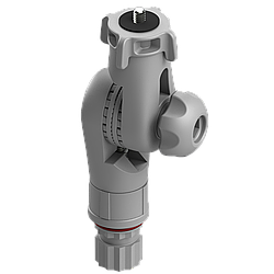 Поворотно-нахильний тримач для екшн-камер, фото- i відео-техніки з різьбовим з'єднанням 1/4" Tp014 сірий BORIKA FASTen