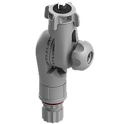 Поворотно-похилий тримач для екшн-камер, фото- та відеотехніки з різьбовим з'єднанням 3/8" Tp038 сірий BORIKA FASTen