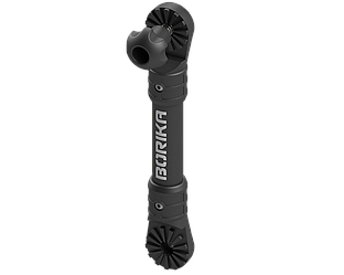 Подовжувач для аксесуарів (L — 205 мм) із шліцами 27,7° Ex225 чорний BORIKA FASTen (01.14.001.01.06)