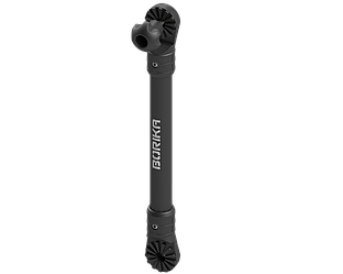 Подовжувач для аксесуарів (L — 305 мм) із шліцами 27,7° Ex325 чорний BORIKA FASTen (01.14.003.01.06)