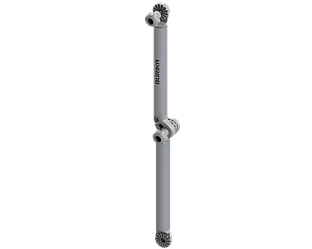 Розкладний подовжувач для аксесуарів (L — 610 мм) із шліцами 27,7° Ex610 сірий BORIKA FASTen (01.14.004.01.05)