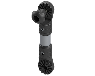 Подовжувач для аксесуарів (L — 160 мм) із шліцами 27,7° Ex160 чорний BORIKA FASTen (01.14.009.01.04)