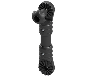 Подовжувач для аксесуарів (L — 160 мм) із шліцами 27,7° Ex160 чорний BORIKA FASTen (01.14.009.01.06)