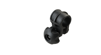 З'єднання / хомут для труб Ø 22 мм Cn022 чорний BORIKA FASTen (01.15.001.01.01)