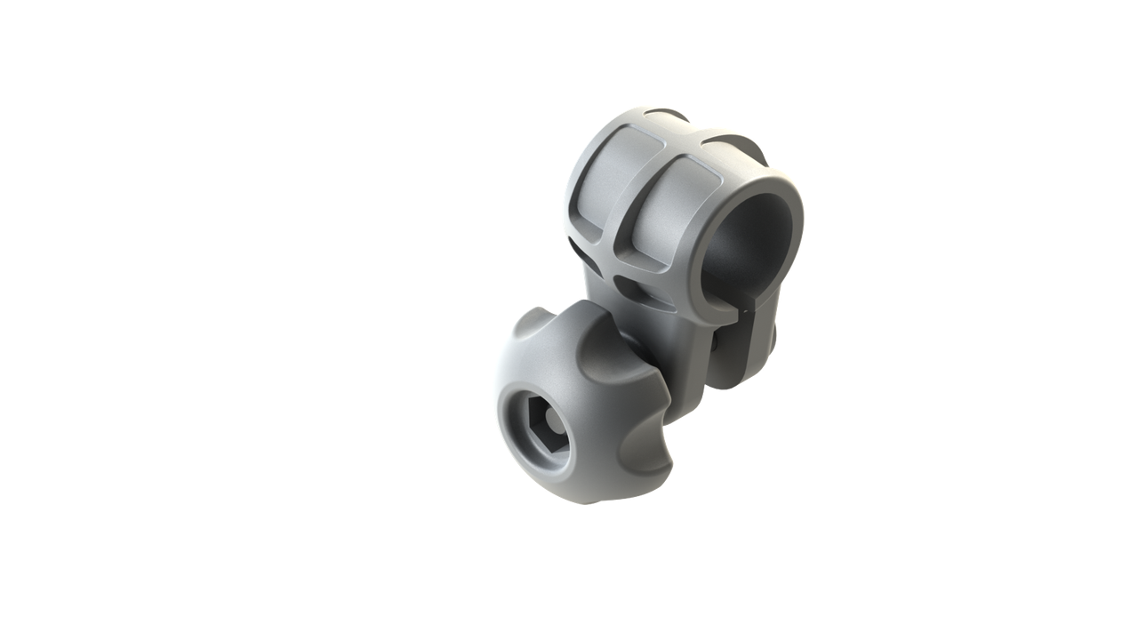 З'єднання / хомут для труб Ø 22 мм Cn022 сірий BORIKA FASTen (01.15.001.01.02), фото 1